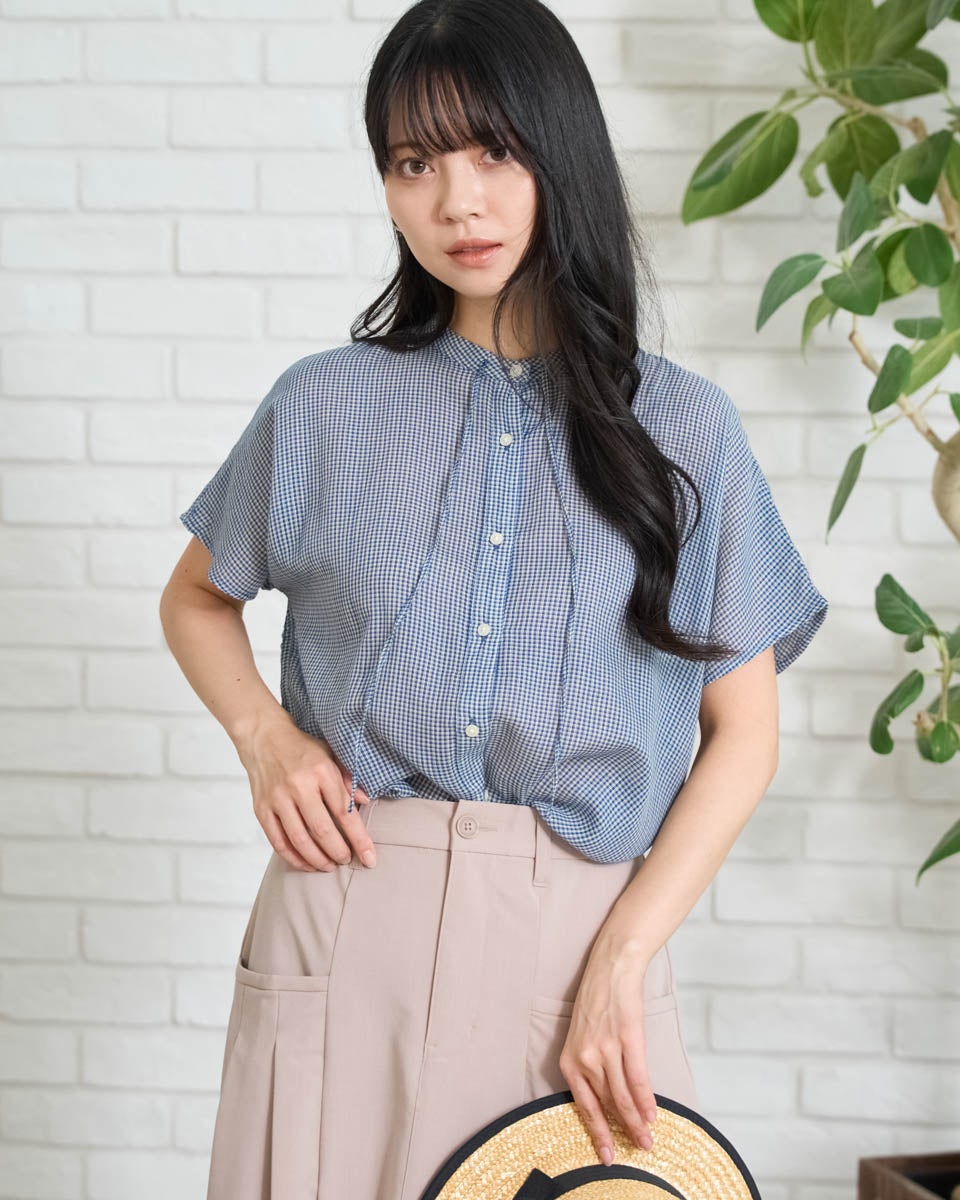 GoldenBear ゴールデンベア オーガニックコットンリボンシャツ
