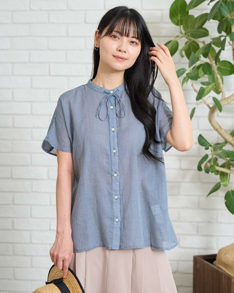 GoldenBear ゴールデンベア オーガニックコットンリボンシャツ
