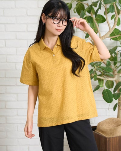 GoldenBear ゴールデンベア オーガニックコットンポロブラウス