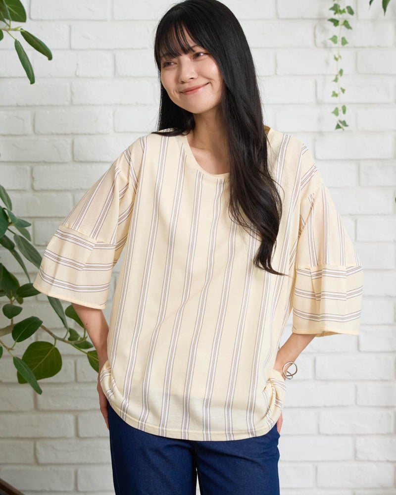 GoldenBear ゴールデンベア 袖タックTシャツ
