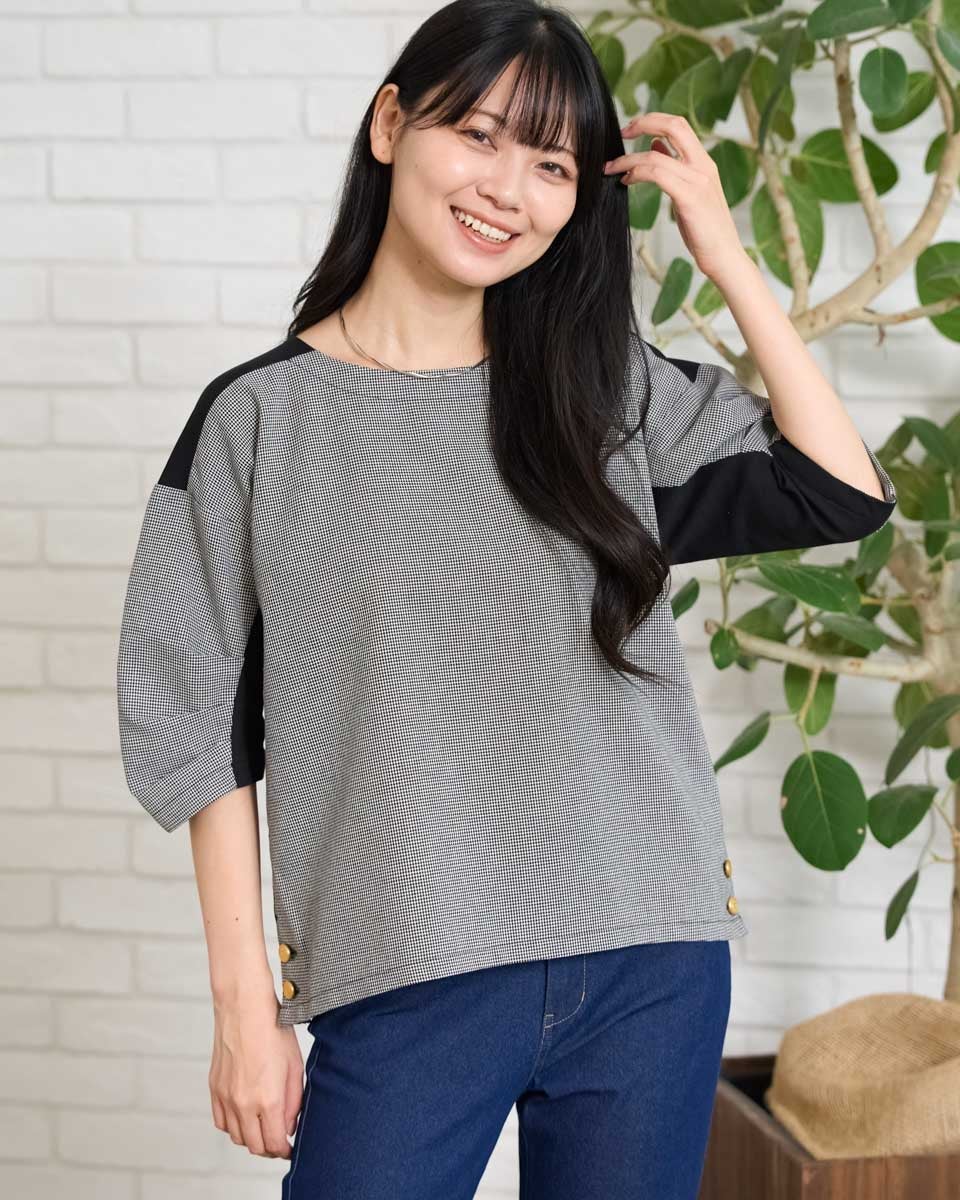 GoldenBear ゴールデンベア 袖タックカットソー