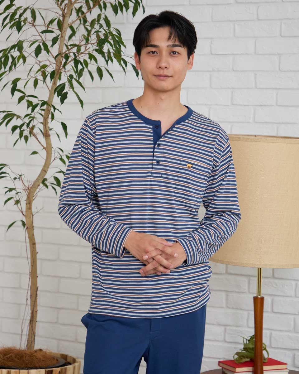 Golden Bear　ゴールデンベア　Home Wear天竺ボーダーパジャマ
