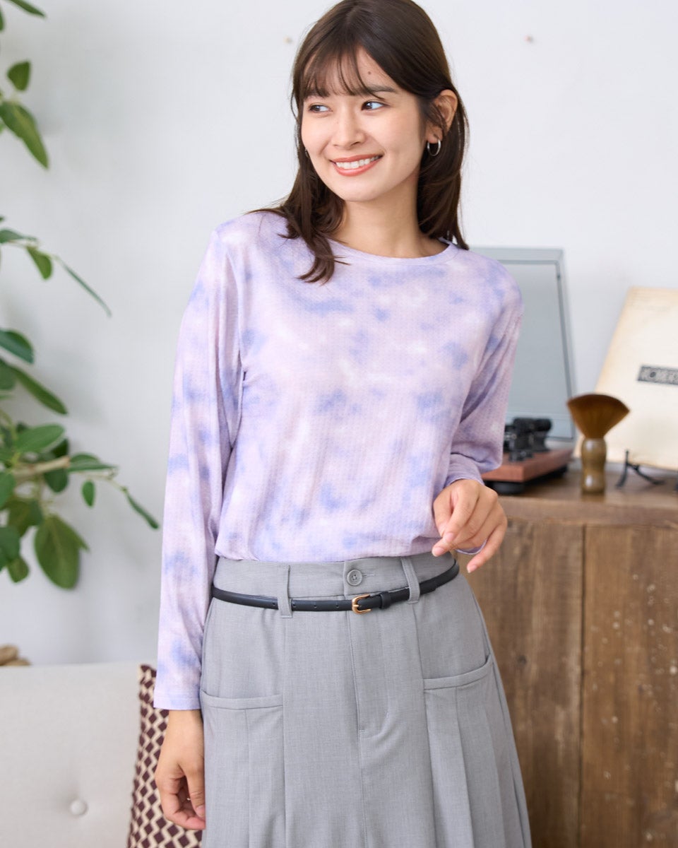 GoldenBear ゴールデンベア むら染ジャカード長袖Tシャツ