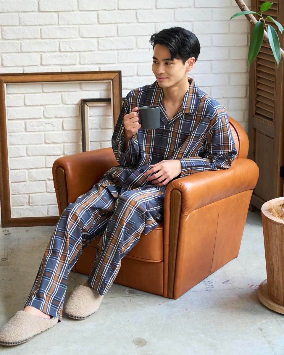 Golden bear　ゴールデンベア　 Home Wearツイルテーラードパジャマ