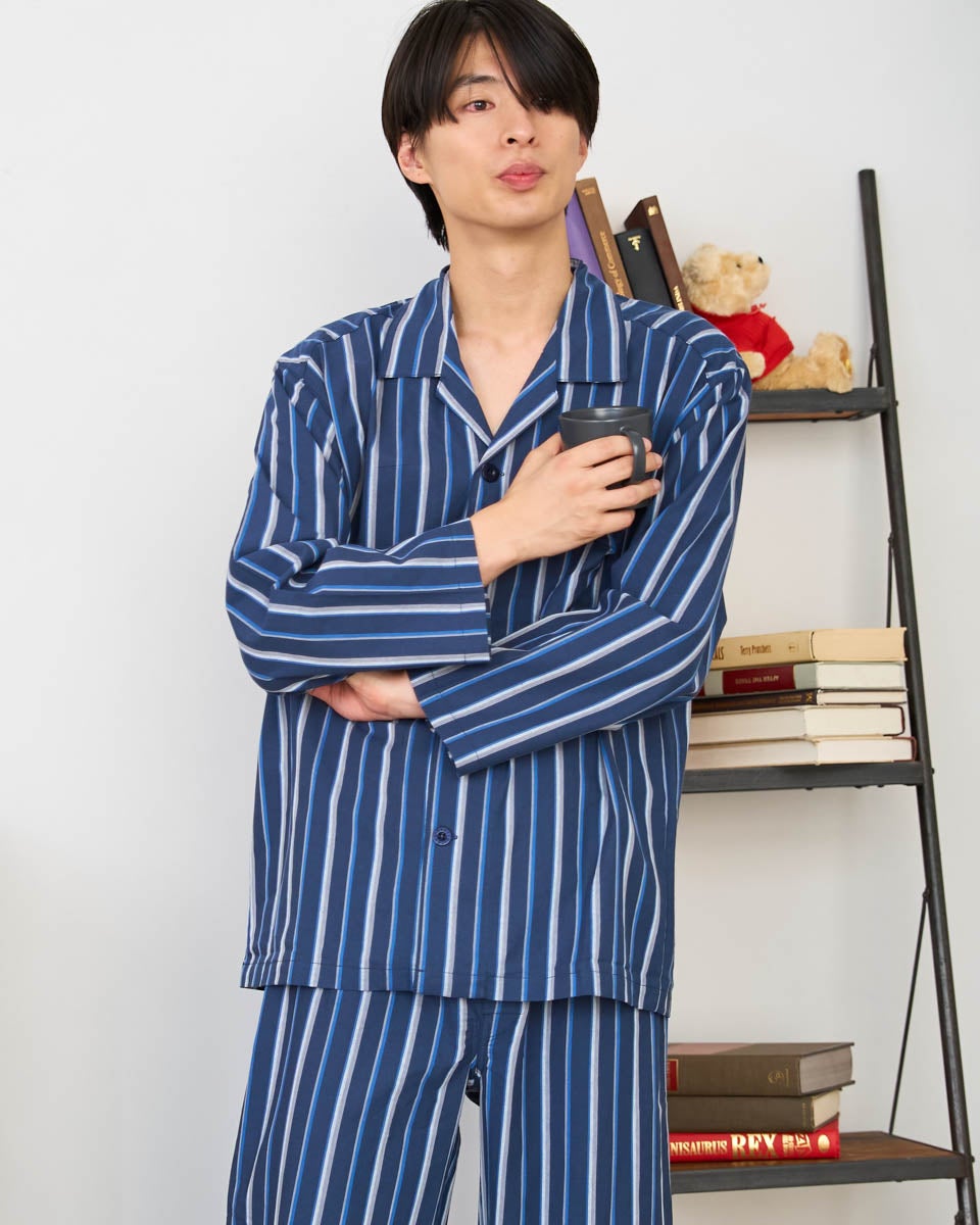 Golden BearゴールデンベアHome Wearサテンテーラードパジャマ