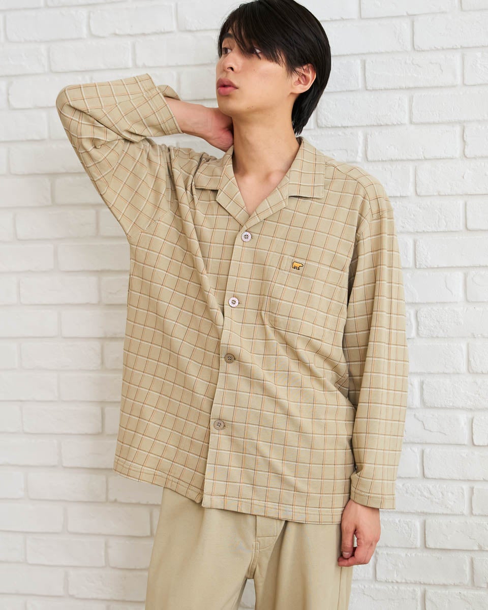 Golden bear　ゴールデンベア　Home Wear鹿の子テーラードパジャマ