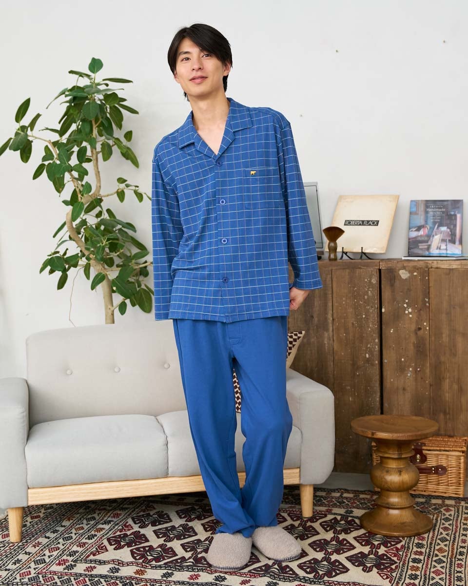 Golden bear　ゴールデンベア　Home Wear鹿の子テーラードパジャマ