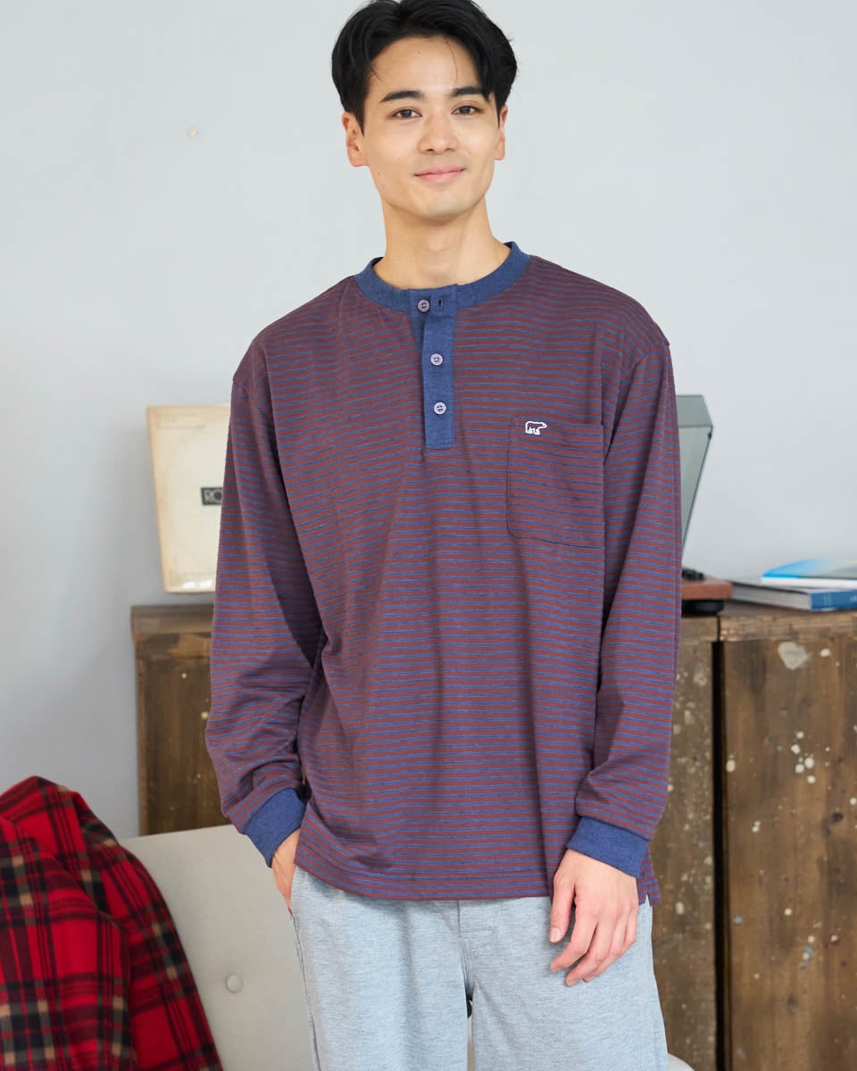 Golden bear ゴールデンベア　Home Wear鹿の子ボーダーパジャマ