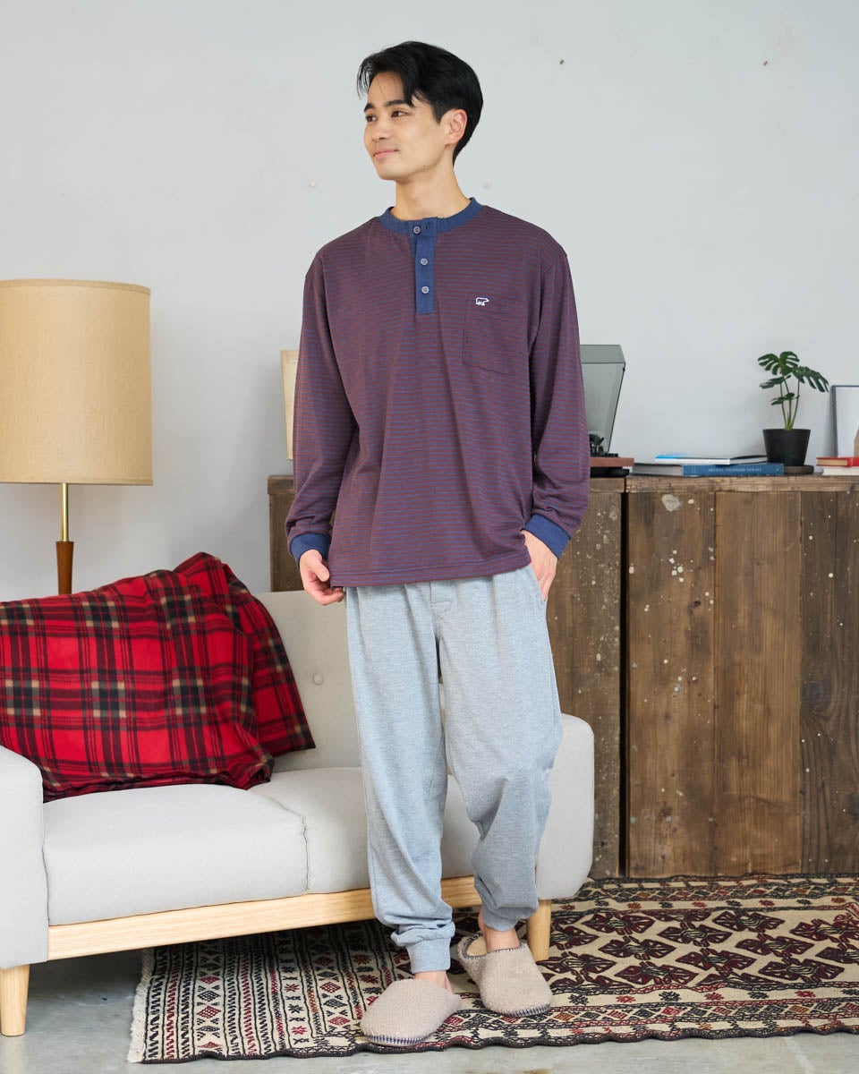 Golden bear ゴールデンベア　Home Wear鹿の子ボーダーパジャマ