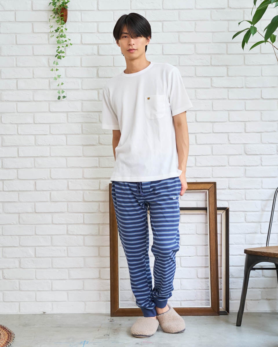Golden BearゴールデンベアHome Wearボーダーリラックスパンツ