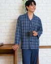ゴールデンベア　メンズ　Golden Bear Home Wearジャカードチェックテーラードパジャマ