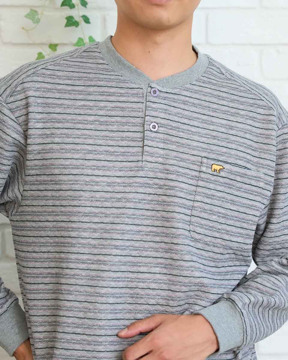 ゴールデンベア　メンズ　Golden Bear Home Wearキルトボーダーパジャマ