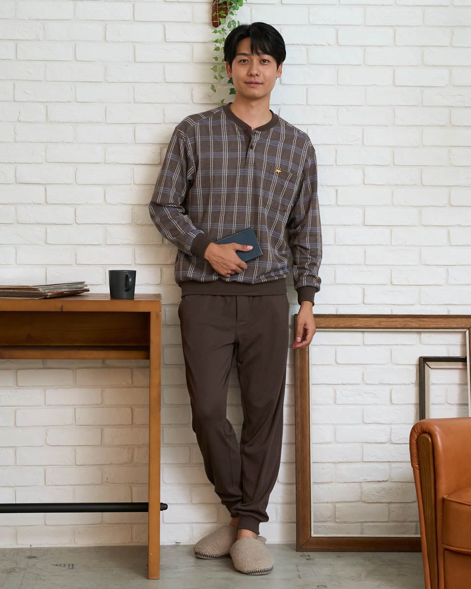 ゴールデンベア　メンズ　Golden BearHome WearWジャカードチェックパジャマ