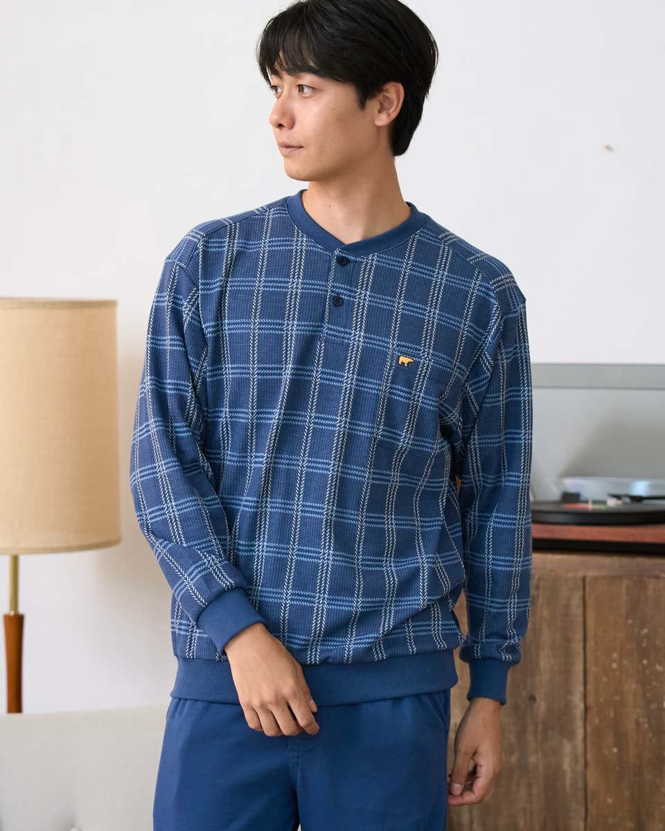 ゴールデンベア　メンズ　Golden BearHome WearWジャカードチェックパジャマ