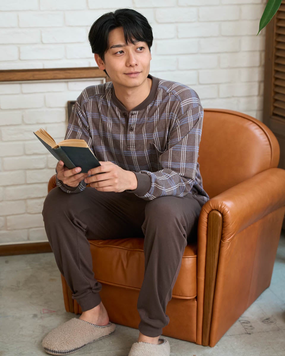 ゴールデンベア　メンズ　Golden BearHome WearWジャカードチェックパジャマ
