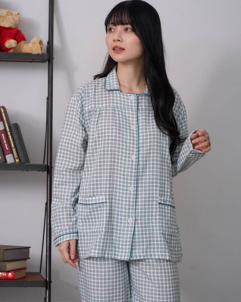 Golden bear ゴールデンベア　Home Wearチェックガーゼパジャマ