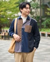 Golden Bear ゴールデンベア コーデュロイ切替シャツ