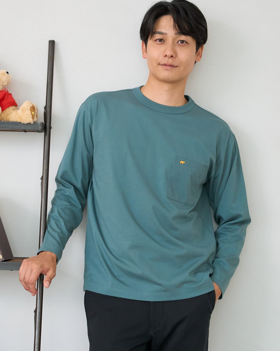 ゴールデンベア　メンズ　Golden Bear GB天竺長袖Tシャツ
