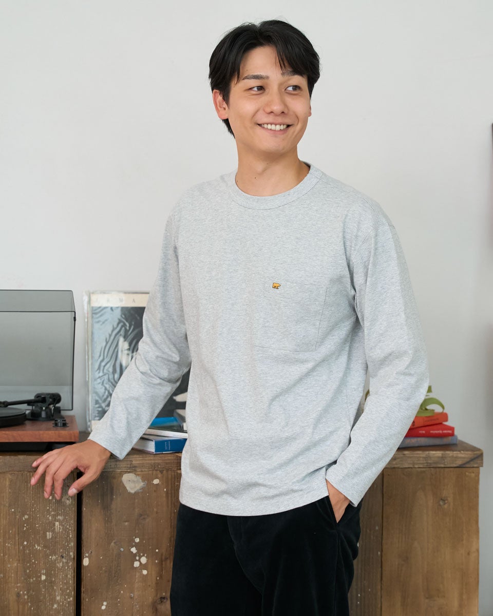 ゴールデンベア　メンズ　Golden Bear GB天竺長袖Tシャツ