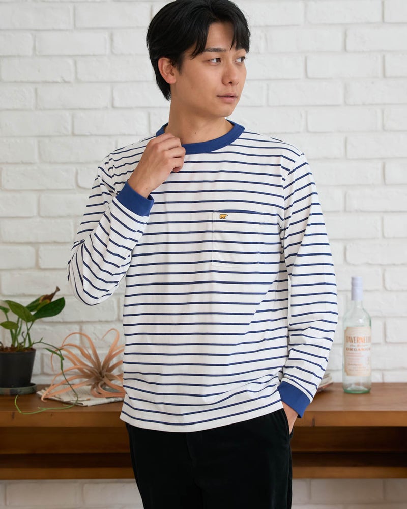 ゴールデンベア　メンズ　Golden Bear GB天竺ボーダーTシャツ
