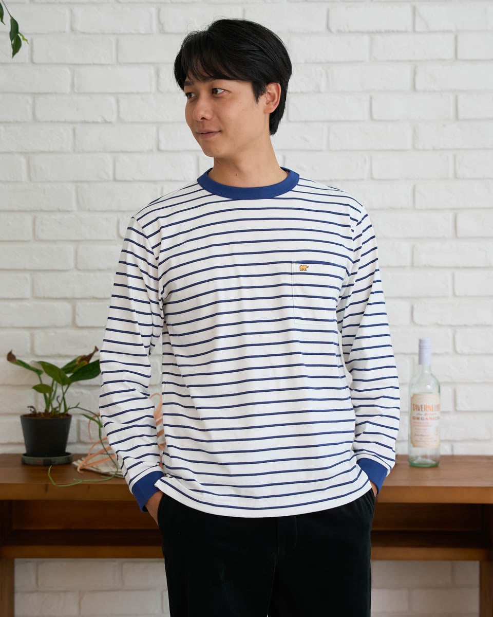 ゴールデンベア　メンズ　Golden Bear GB天竺ボーダーTシャツ