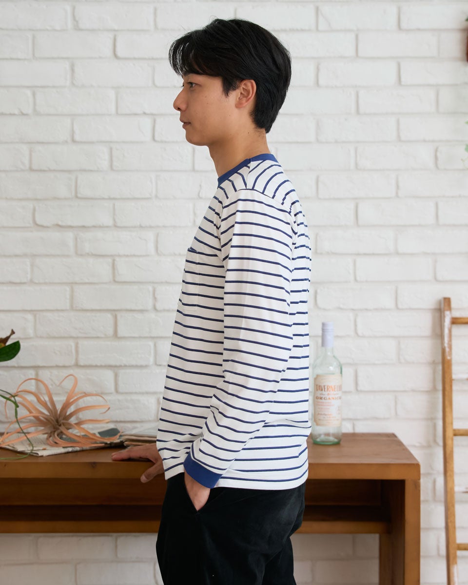 ゴールデンベア　メンズ　Golden Bear GB天竺ボーダーTシャツ