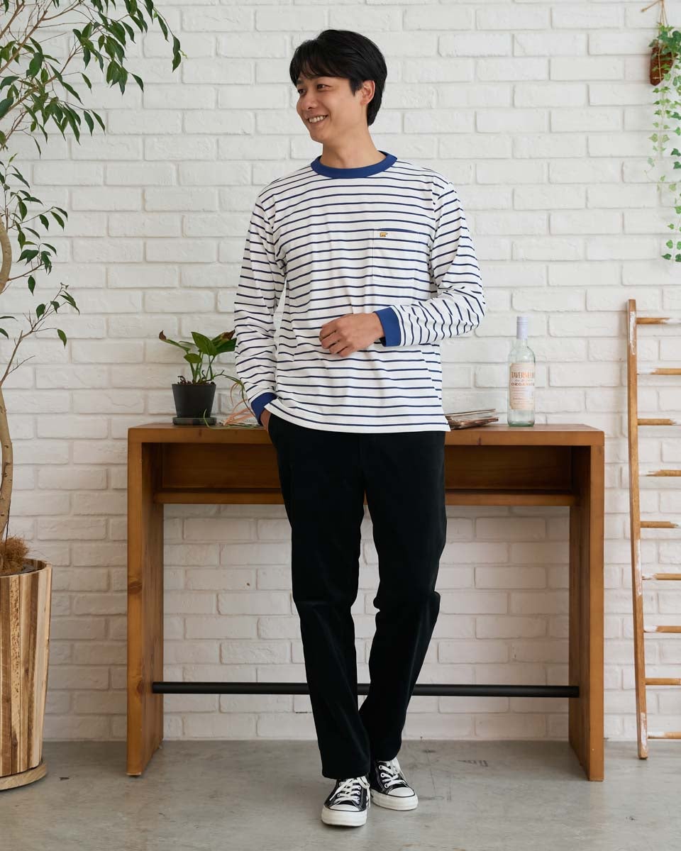 ゴールデンベア　メンズ　Golden Bear GB天竺ボーダーTシャツ