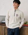 ゴールデンベア　メンズ　Golden Bear  ハーフZIPロゴスウェット