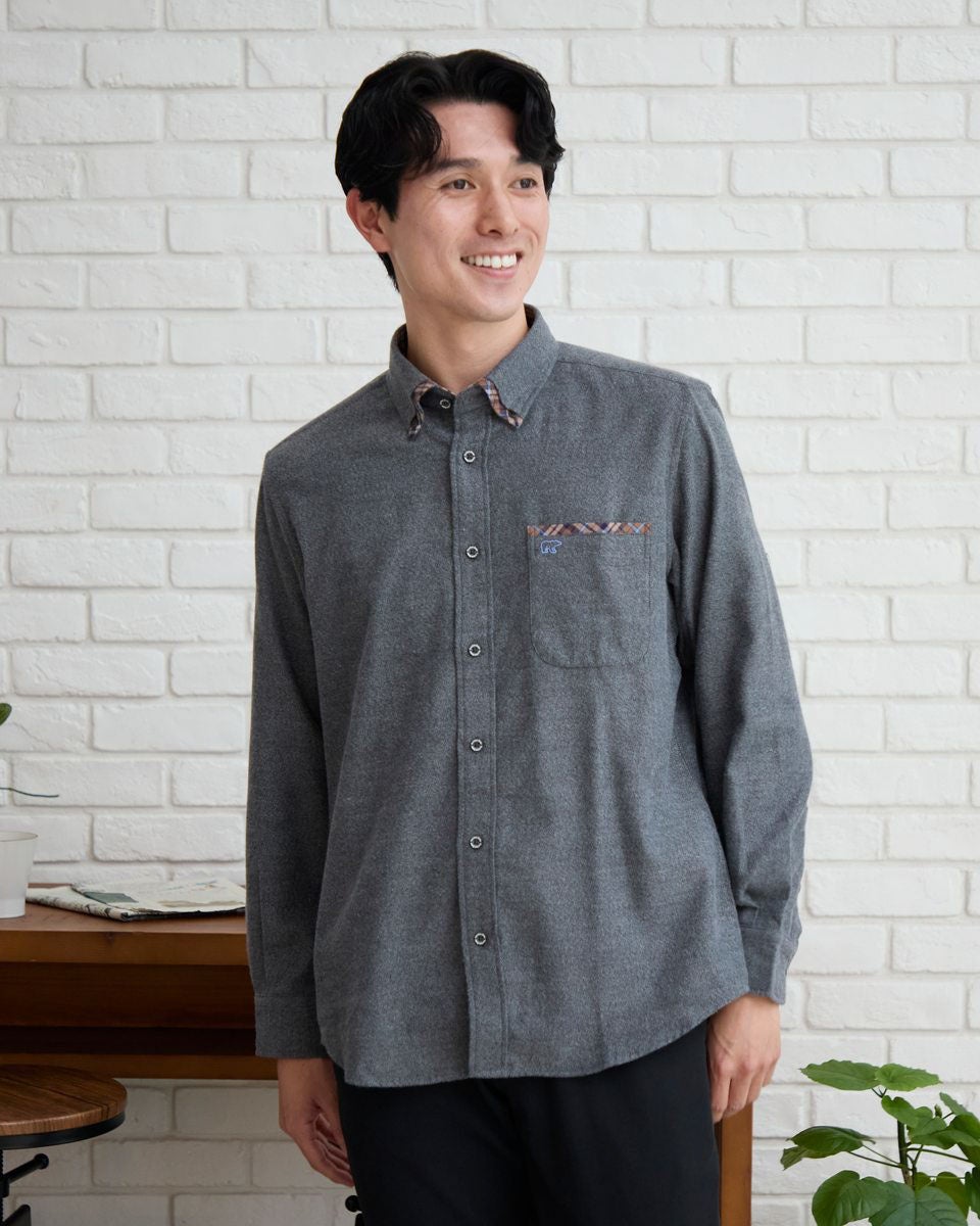 ゴールデンベア　メンズ　Golden Bear ビエラ起毛シャツ
