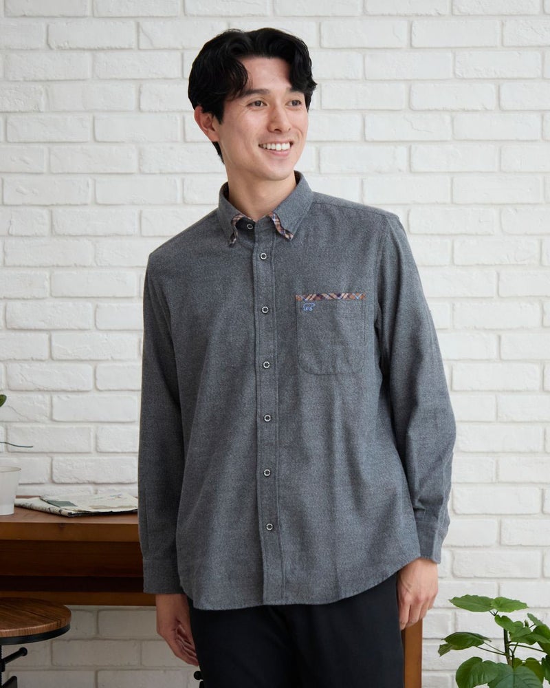 ゴールデンベア　メンズ　Golden Bear ビエラ起毛シャツ