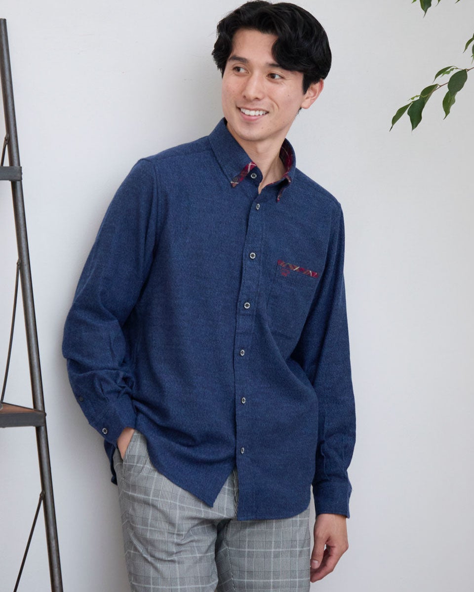 ゴールデンベア　メンズ　Golden Bear ビエラ起毛シャツ