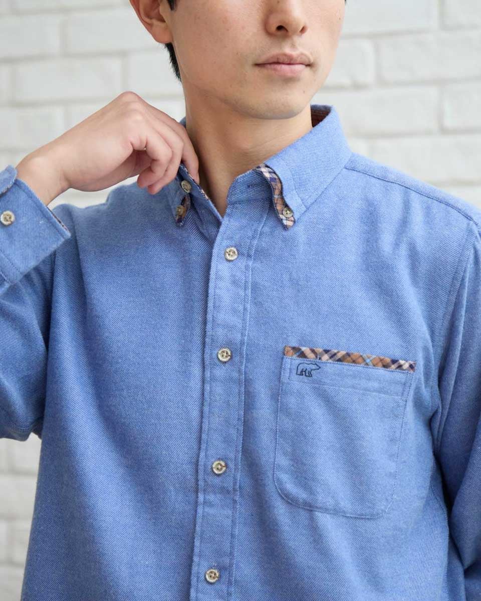 ゴールデンベア　メンズ　Golden Bear ビエラ起毛シャツ