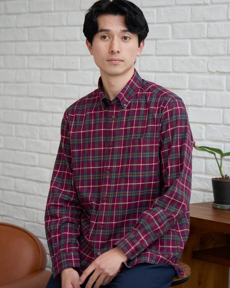 ゴールデンベア　メンズ　Golden Bear タータンチェックシャツ