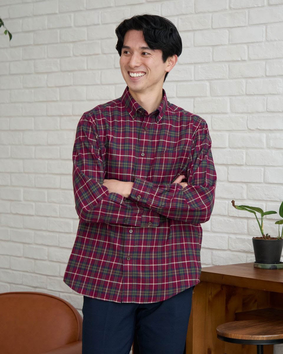 ゴールデンベア　メンズ　Golden Bear タータンチェックシャツ