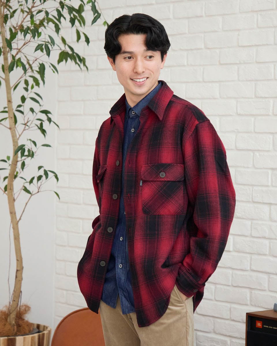ゴールデンベア　メンズ　Golden Bear バッファローチェックシャツ
