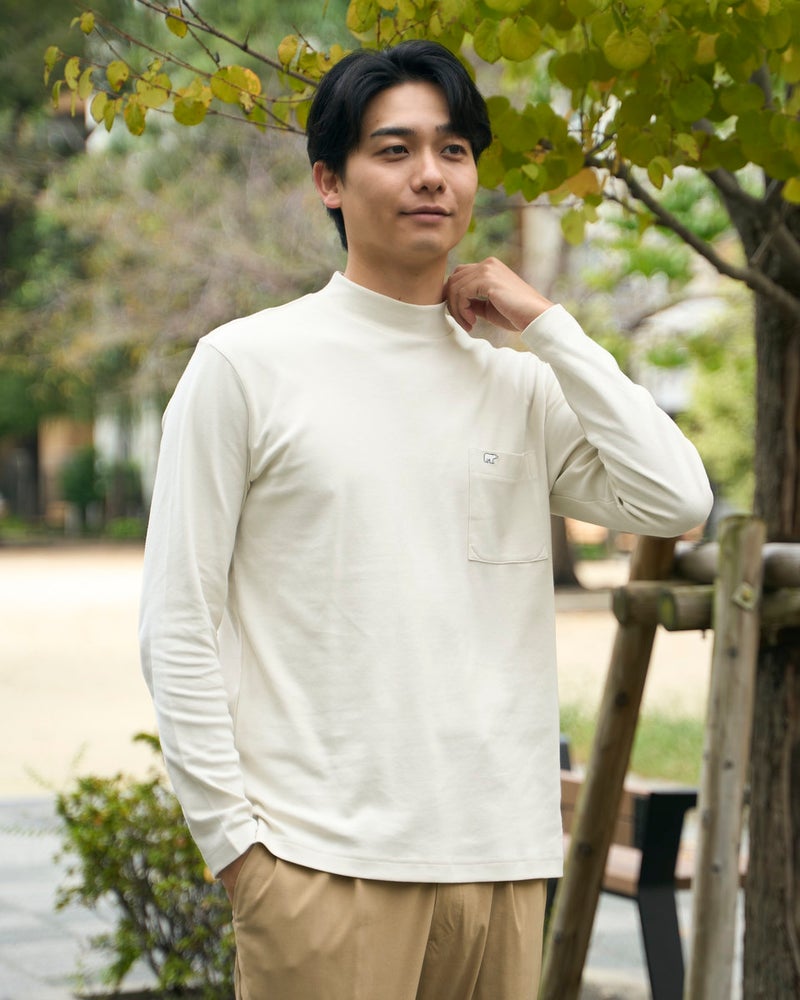  Golden Bear ゴールデンベア オーガニックコットンハイネックTシャツ
