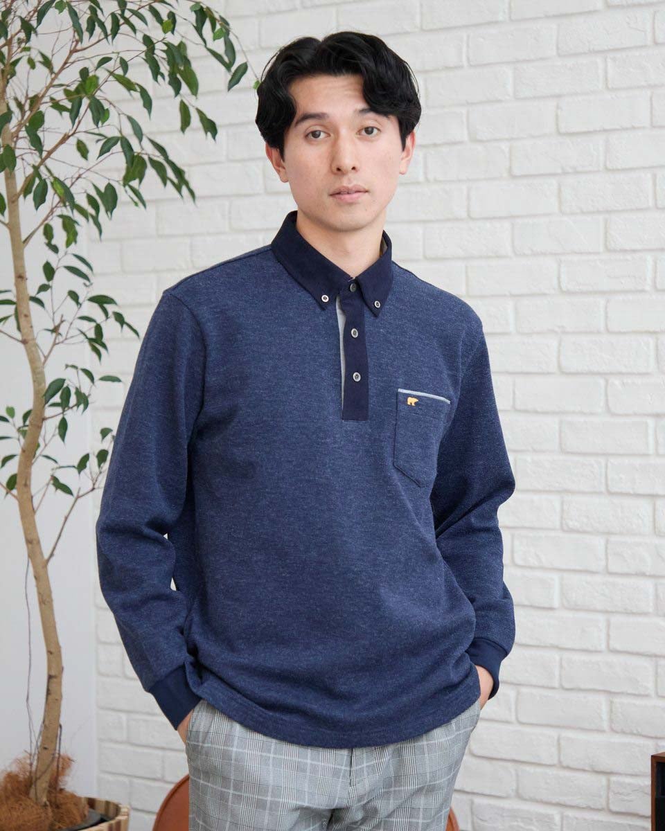 ゴールデンベア　メンズ　Golden Bear 長袖ポロシャツ