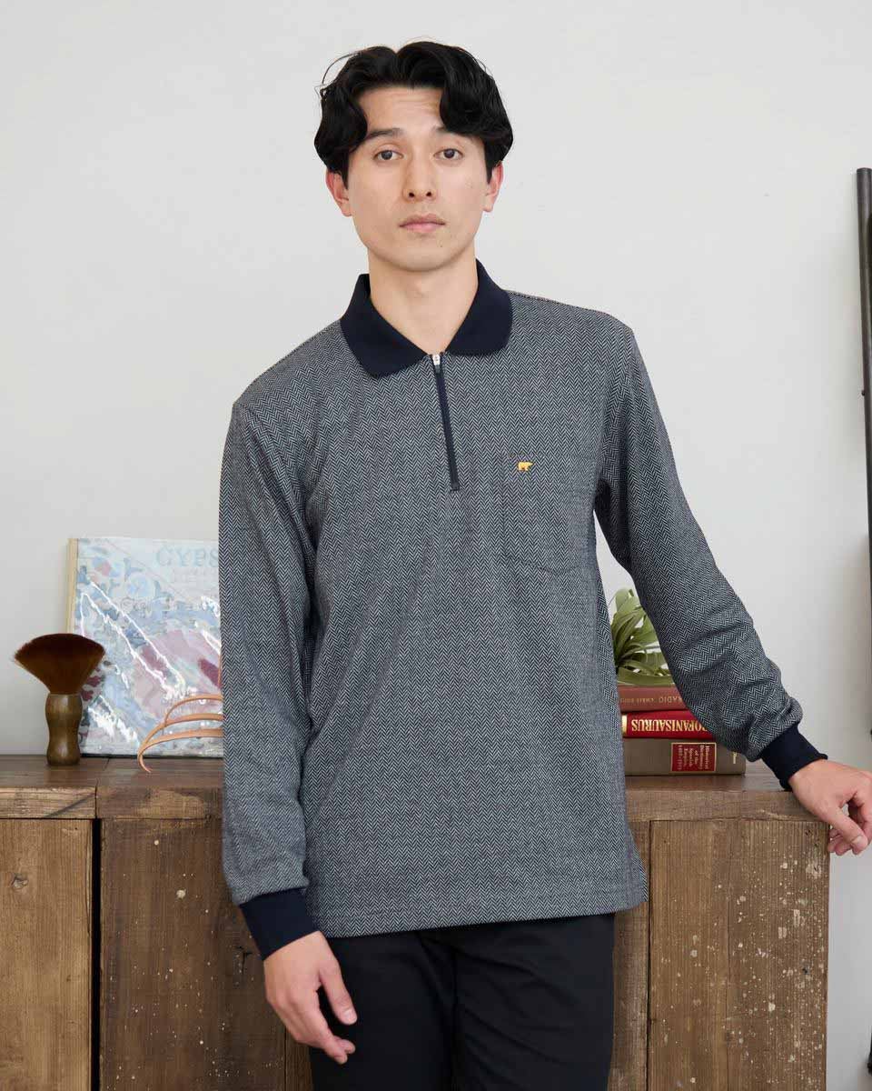 ゴールデンベア　メンズ　Golden Bear 長袖ポロシャツ