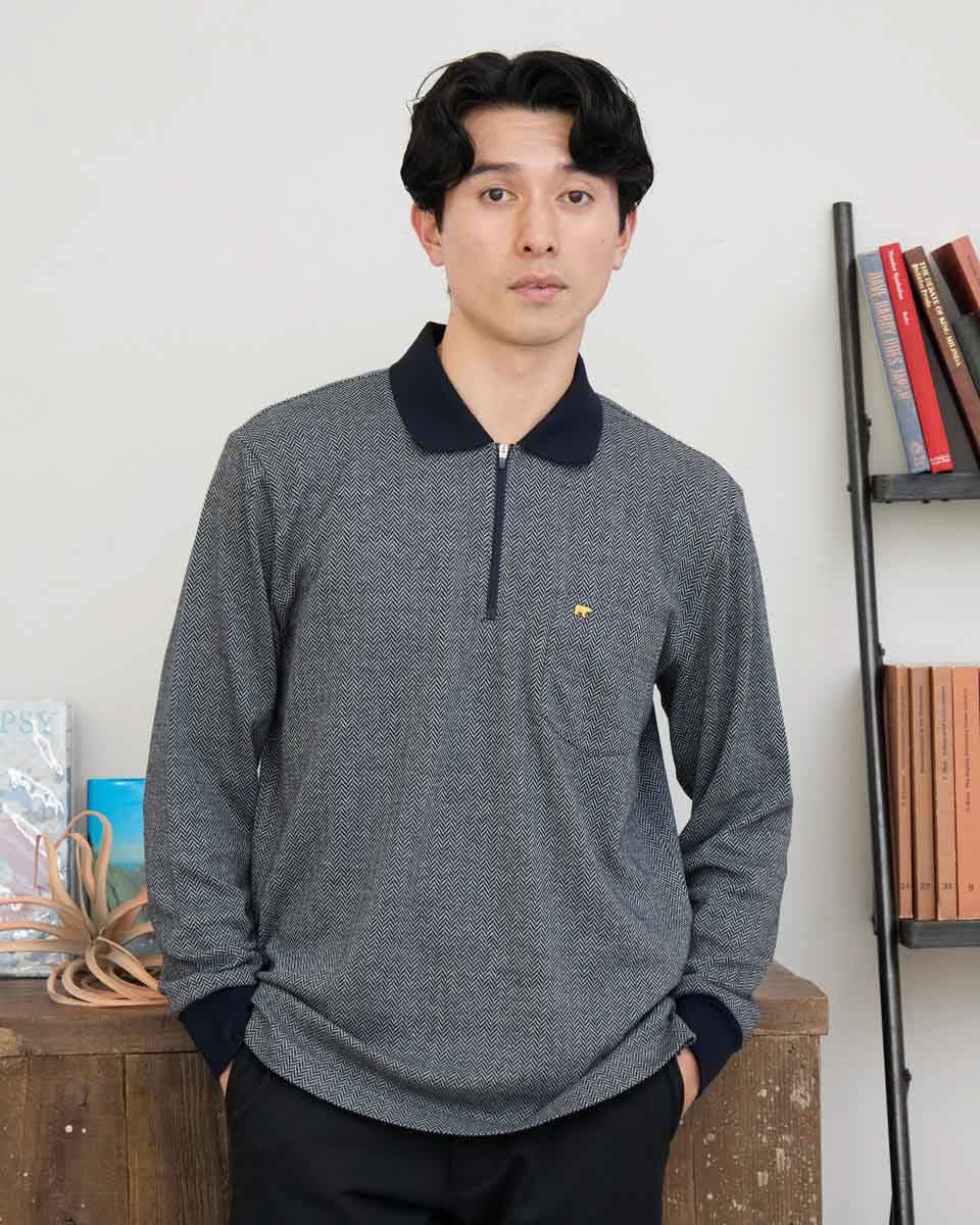 ゴールデンベア　メンズ　Golden Bear 長袖ポロシャツ