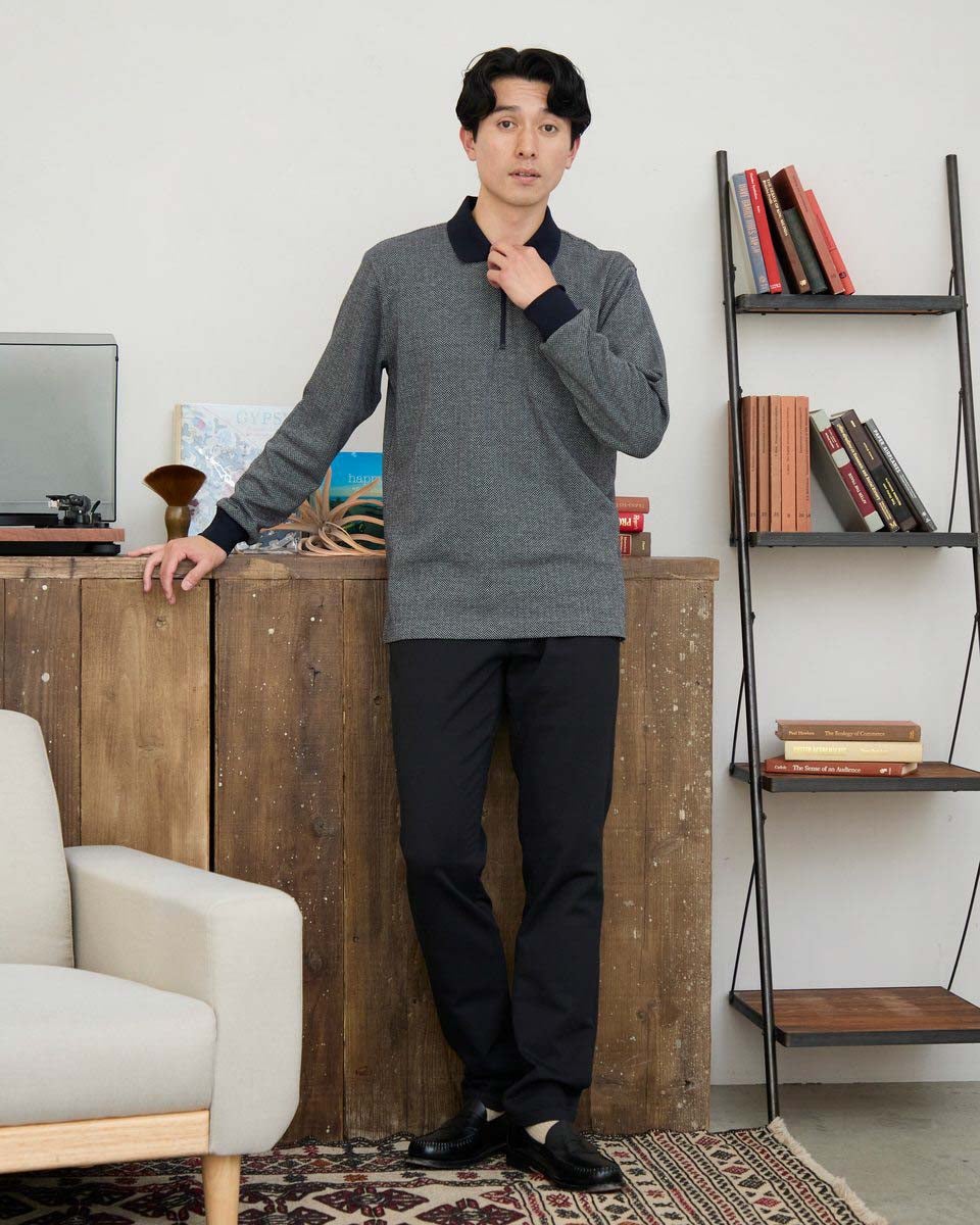 ゴールデンベア　メンズ　Golden Bear 長袖ポロシャツ