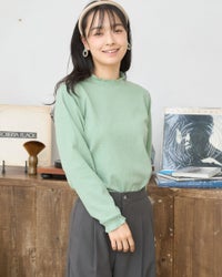 GoldenBear ゴールデンベア ジャカードフリルカットソー