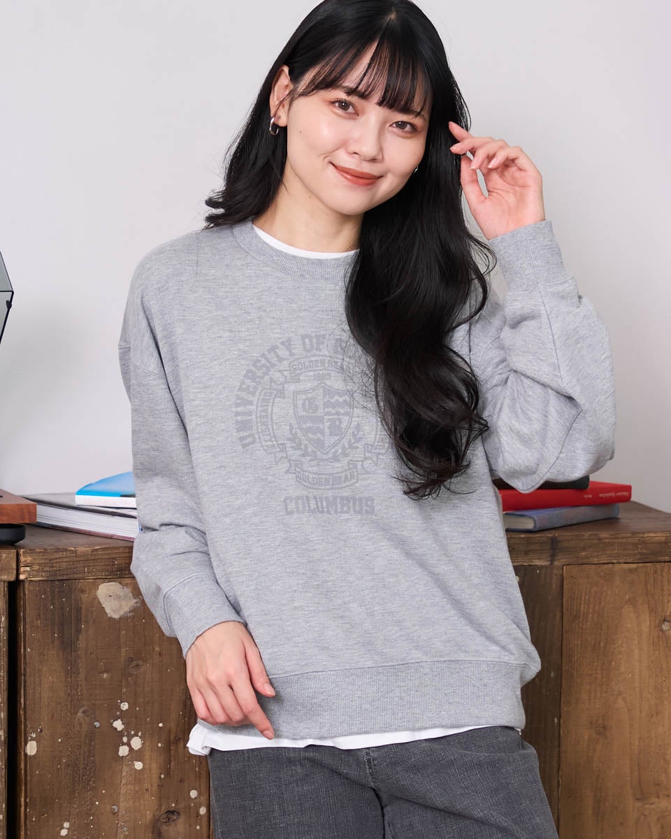 GoldenBear ゴールデンベア クルーロゴスウェット