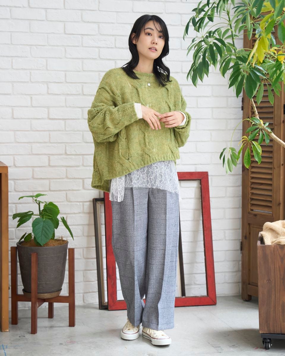 GoldenBear ゴールデンベア タックストレートパンツ