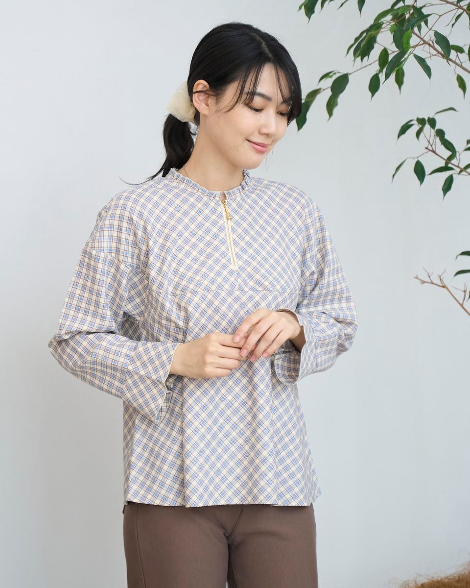 GoldenBear ゴールデンベア チェックブラウス
