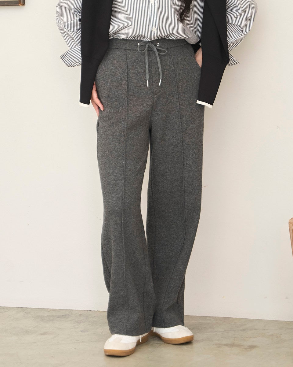 GoldenBear ゴールデンベア ニットピンタックパンツ