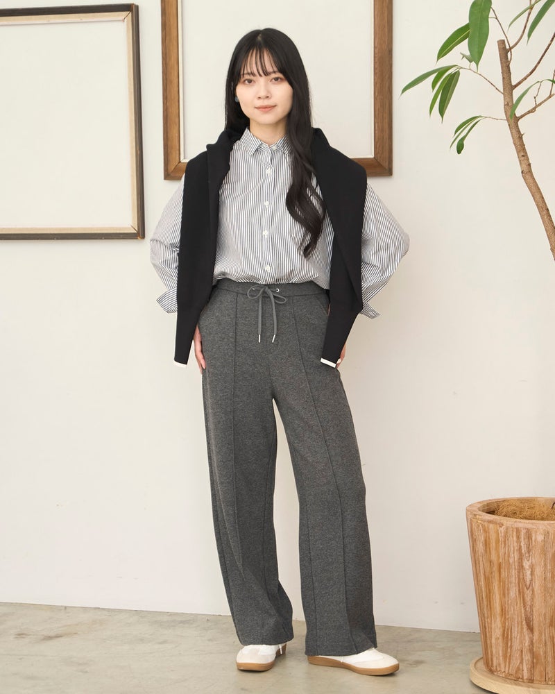 GoldenBear ゴールデンベア ニットピンタックパンツ